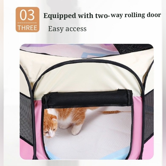 Small Canvas Pet Tipi Tent Dog/ Cat - Picture 4 of 6